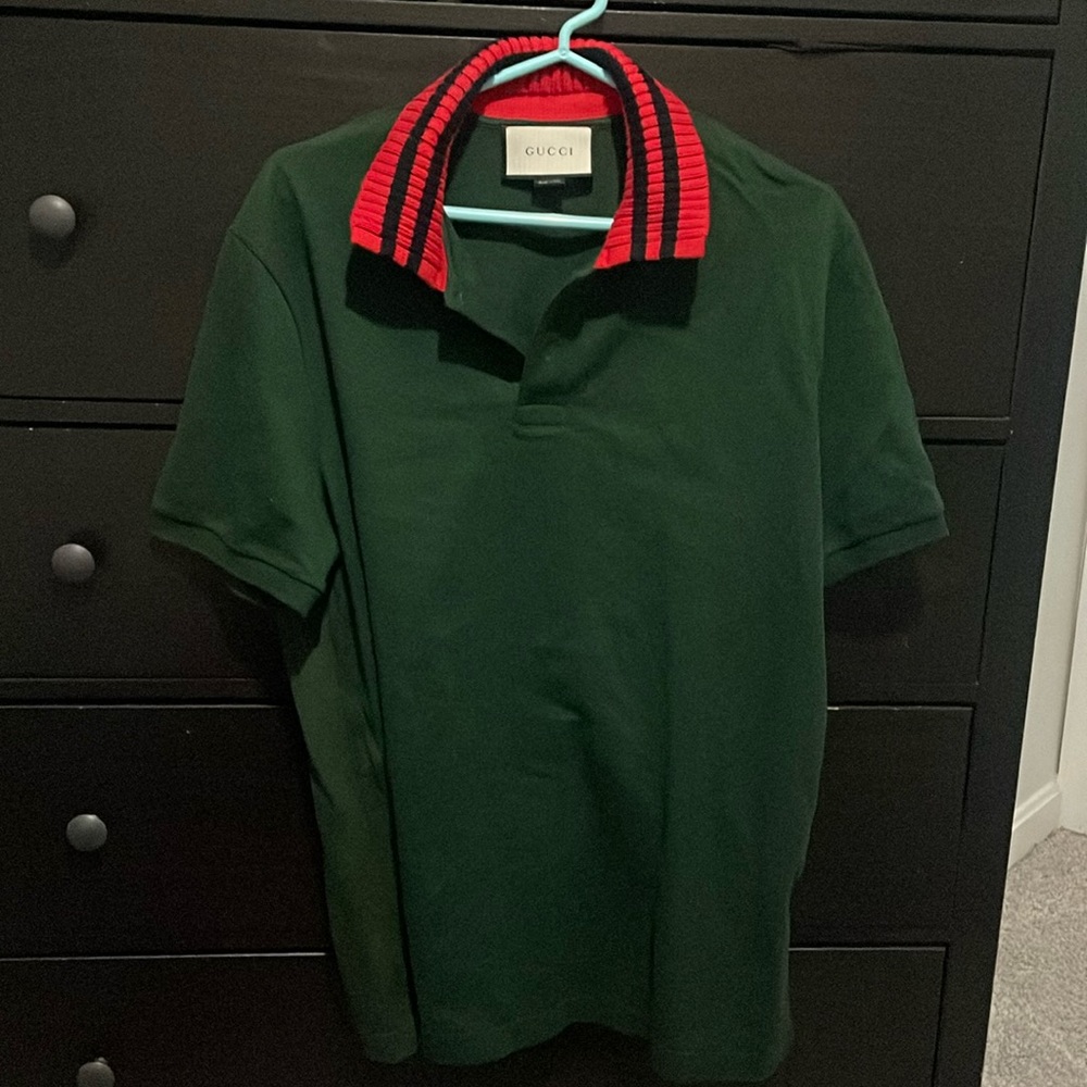 Green Gucci Polo Mens XL